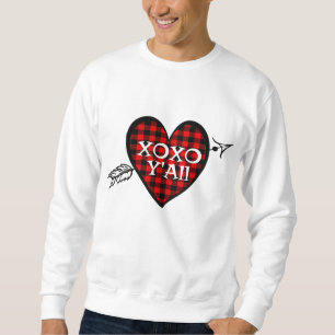 Moletom Dia de os namorados TRed Buffalo Xadrez Love Heart