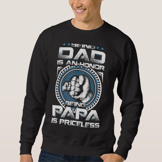 Moletom Dia de os pais 2022 Ser Pai É Uma Honra Papá (Frente)