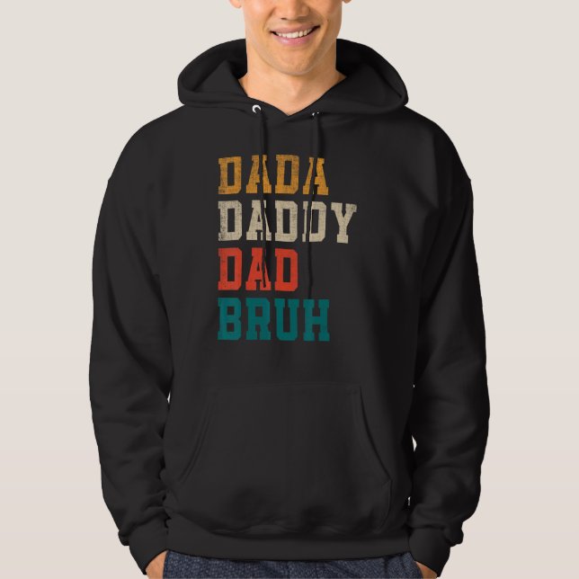 Moletom Dia de os pais Bruh 2022 Pai Pai Dada Vinta (Frente)