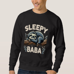 Moletom Dia de os pais De Lama De Baba Sonolento Pai Funny