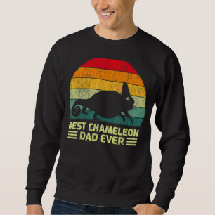 Moletom Dia de os pais Do Melhor Pai Do Camaleão Mens Vint