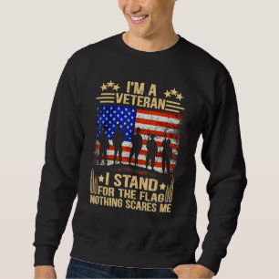 Moletom Dia de os pais Im Um Veterano I Para A Bandeira 4t