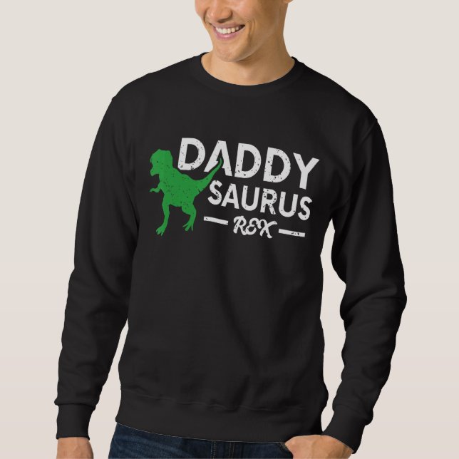 Moletom Dia de os pais Surus Pai Daddysaurus Rex Dinosaur (Frente)