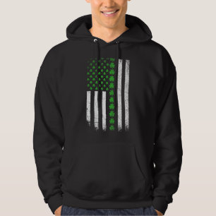 Moletom Dia de São Patrício American Flag Ireland Vintage