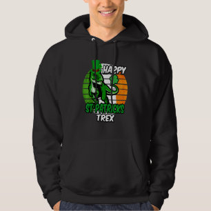 Moletom Dia de São Patrício Irish Flag Dinosaur Shamrock S