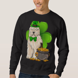 Moletom Dia de São Patrício Olho de Inglês Sheepdog Shamro