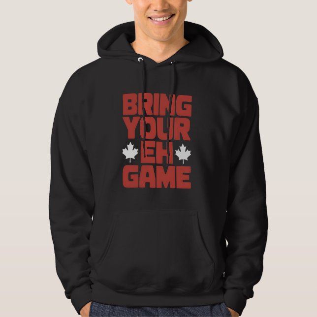 Moletom Dia do Canadá traga seu jogo de orgulho canadense (Frente)