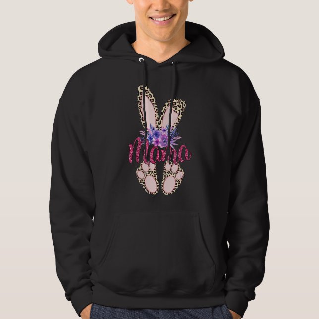 Moletom Dia do Felz pascoa 2022 Leopard Bunny Rabbit Gi (Frente)