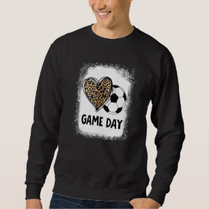 Moletom Dia do Jogo Decorações do Futebol Leopardo Soccer 