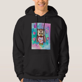 Moletom Dia dos Namorados Coração de Amor Coruja Teddy Nam