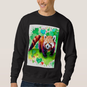 Moletom Dia dos Namorados Coração de Amor Panda Vermelho N