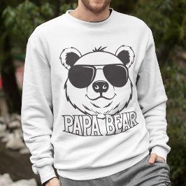 Moletom Dia dos Pais | PaBear | Black White Modern
