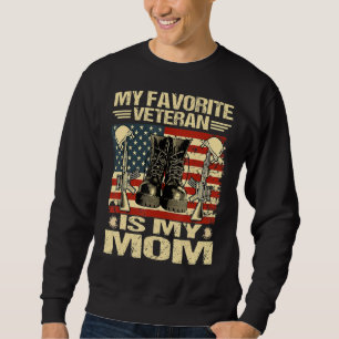Moletom Dia dos Veteranos Minha Veterana Favorita É Minha