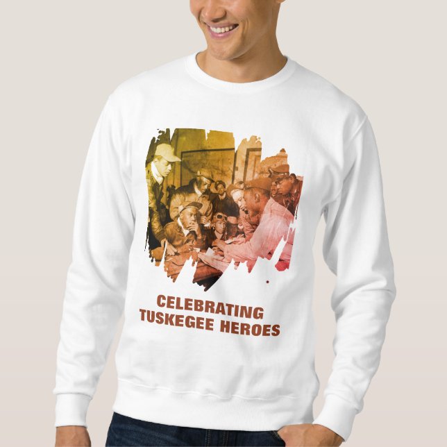 Moletom Dia dos Veteranos TUSKEGEE AIRMEN Herói Afro-Ameri (Frente)