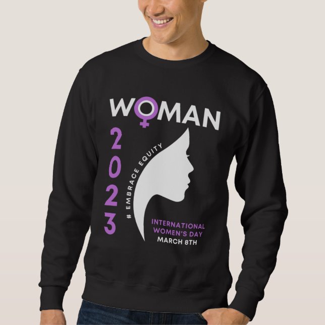 Moletom Dia Internacional da Mulher 2023 Abrace a Equidade (Frente)