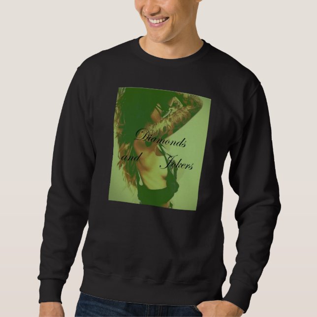 Moletom Diamantes e palhaços - Crewneck - cobertos acima (Frente)