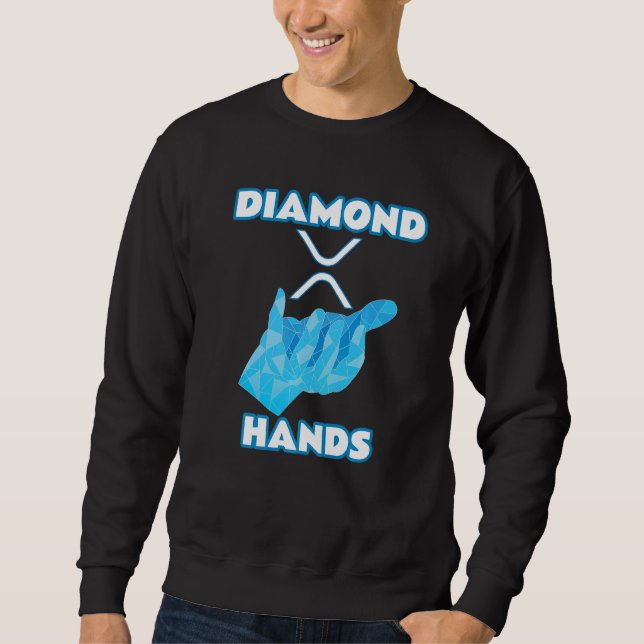 Moletom Diamond Mãos Ripple Xrp Crypto Cryptocurrency (Frente)