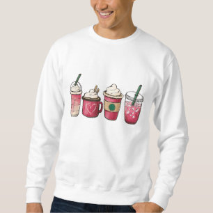 Moletom Dias de os namorados Bebendo Café Dias de os namor