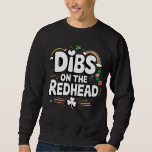 Moletom Dibs Na Ruiva Dia Divertido de São Patrício