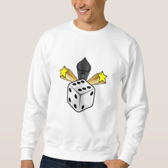 Moletom Dice at Poker com Espadas e Estrelas (Frente)