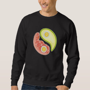 Moletom Dieta Keto de Carne Ovos Abacate Ying Yang Zen Sy 