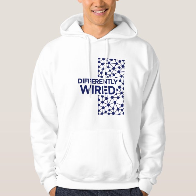 Moletom Differently Wired – Autism Awareness Month Blue (Frente)