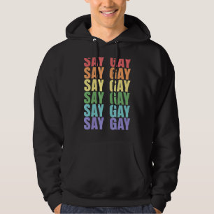 Moletom Diga Gay para Igualdade de Direitos Humanos Lgbtq