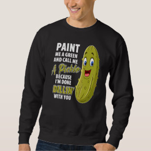 Moletom Dill de Pepino Verde Piada Trocadilho Vegetariano 