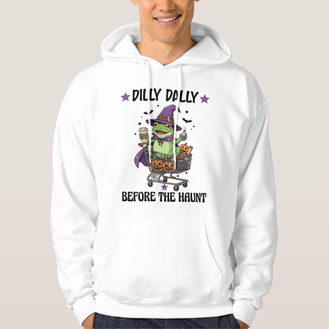 Moletom Dilly Dally Antes do Susto Sapo Carrinho de Compra (Frente)