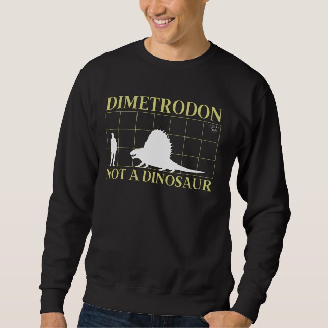 Moletom Dimetrodon Não É Um Dinossauro Pálida De Réptil Pr (Frente)