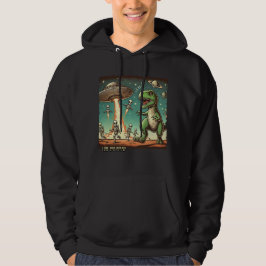 Moletom Dino UFO Selfie: Pânico Vintage (Hoodie Masculina)