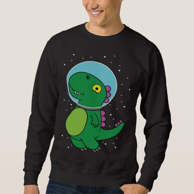 Moletom Dinosaur astronaut children's gift for space fans (Frente)