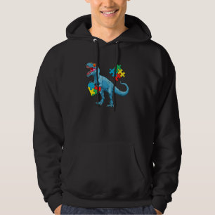 Moletom Dinossauro Quebra-cabeça Piece Autismo Homens de C