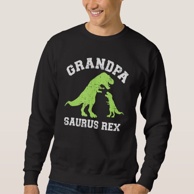 Moletom Dinossauro Vovassivo rex para vovô (Frente)
