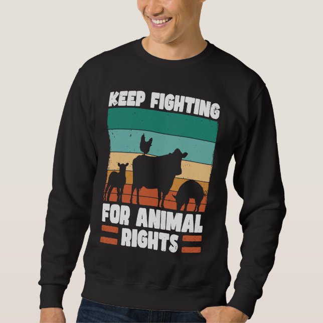 Moletom Direitos de Conservação dos Animais do Ativista An (Frente)