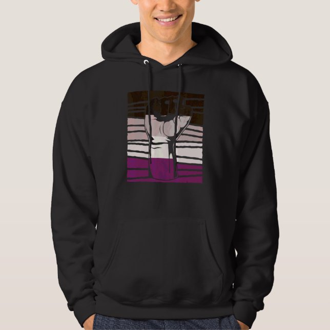 Moletom Direitos Humanos Bandeira Asexual Orgulho de Asexu (Frente)