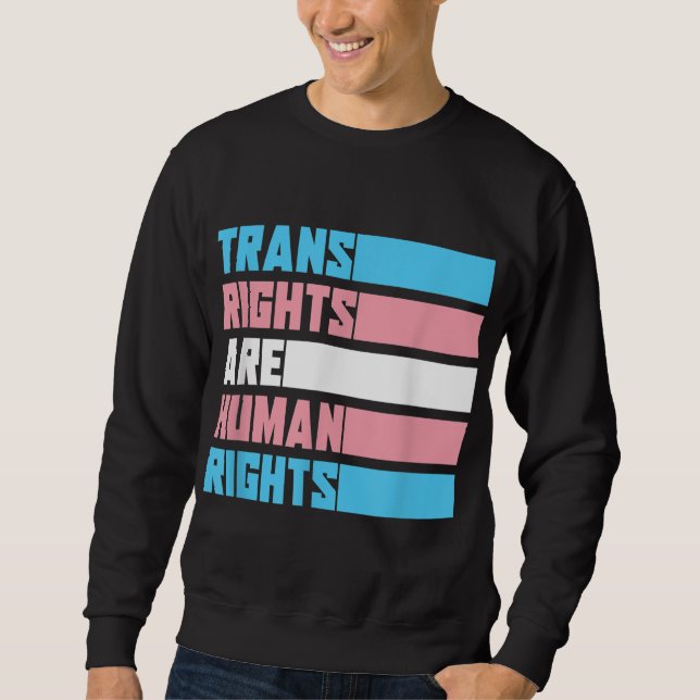 Moletom Direitos Humanos são Orgulho Mês do Presente Tra (Frente)