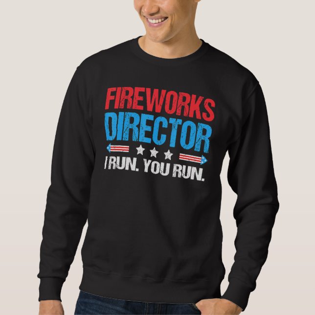 Moletom Diretor do Fireworks Eu o dirijo 4° 0 (Frente)