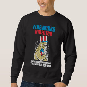 Moletom Diretor do Fireworks Se Você Já Me Viu Correndo Fo