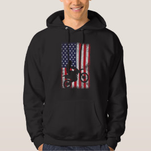 Moletom Dirt Bike Usa Flag Costume Motocross American Flag