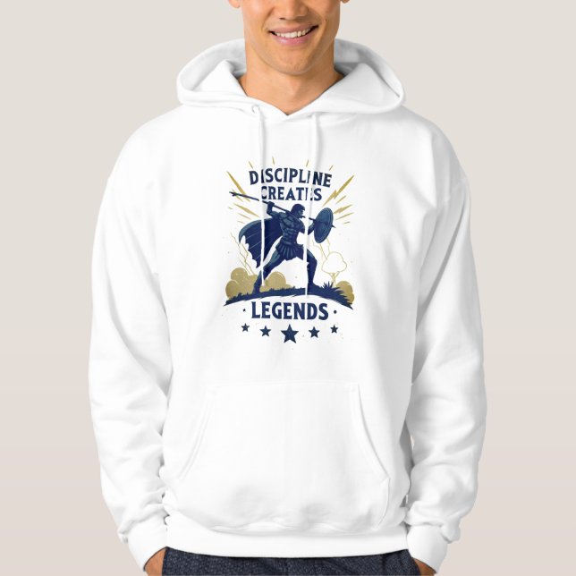 Moletom Discipline Creates Legends Hoodie – Motivational (Frente)