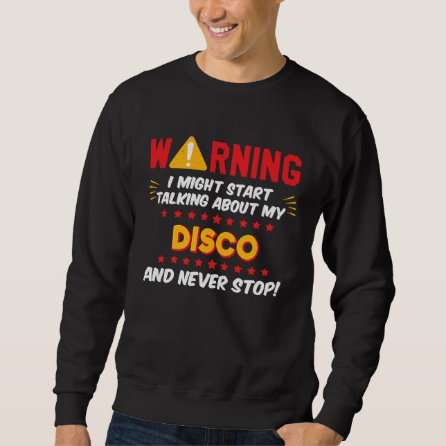 Moletom Disco 70s Dance Music Joke Graphic (Frente)