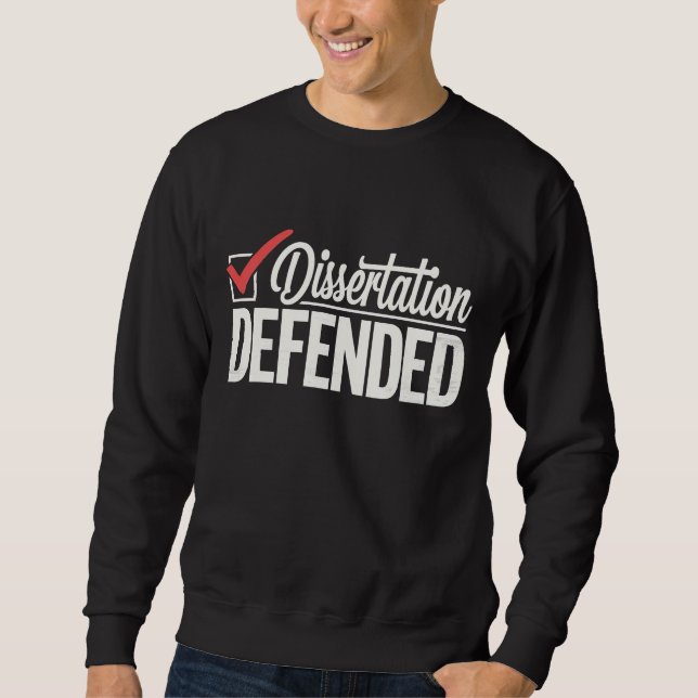 Moletom Dissertação Defendida Graduado PhD Graduação (Frente)