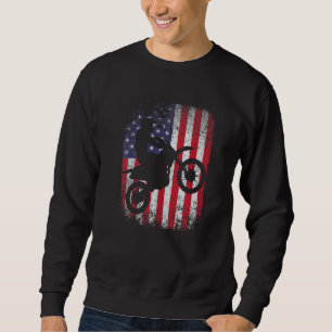 Moletom Distante bandeira Americana Motorcycle Biker Motoc