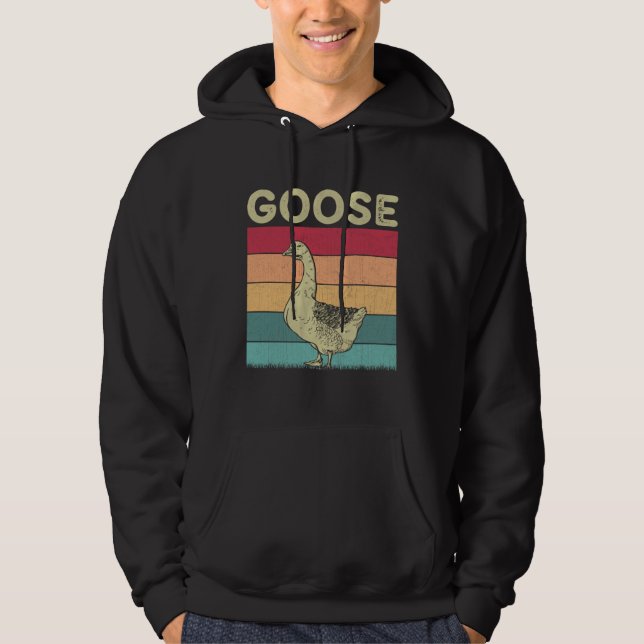 Moletom Distressed Goose Lover Boys Girls Retro Style Goos (Frente)