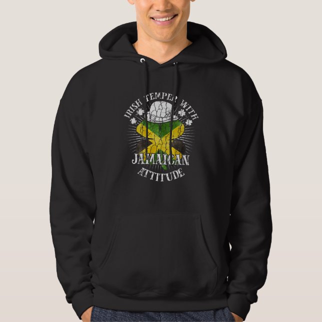 Moletom Distressed Irish Jamaican Attitude Patriotic Shamr (Frente)