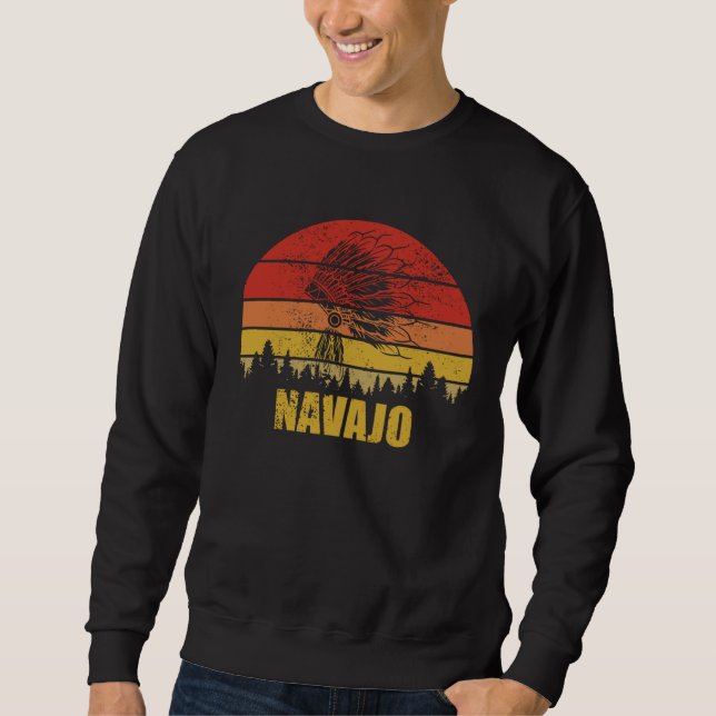 Moletom Distressed Navajo Pride Native American Heritage M (Frente)