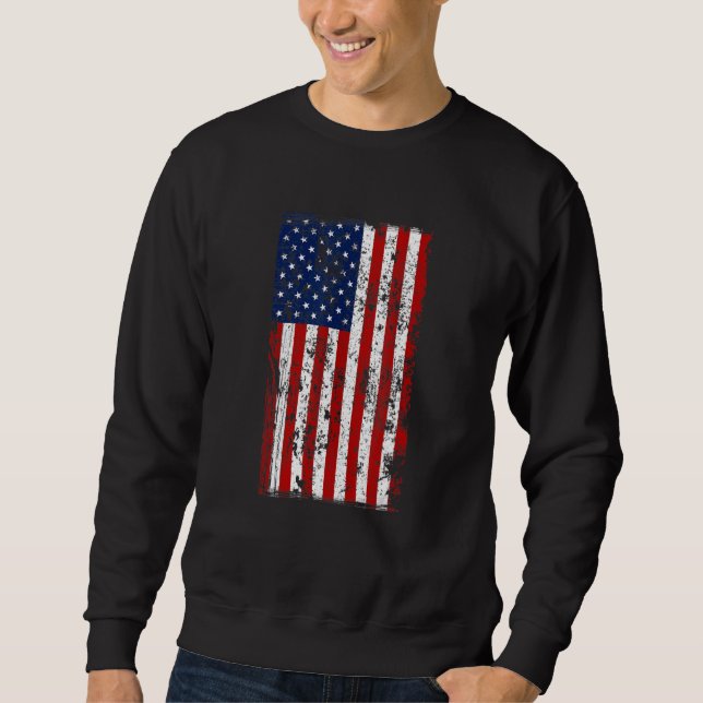 Moletom Distressed US American Flag (Frente)