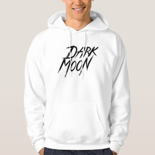 Moletom DistrictOne Branco Homem “Dark Moon " (Frente)