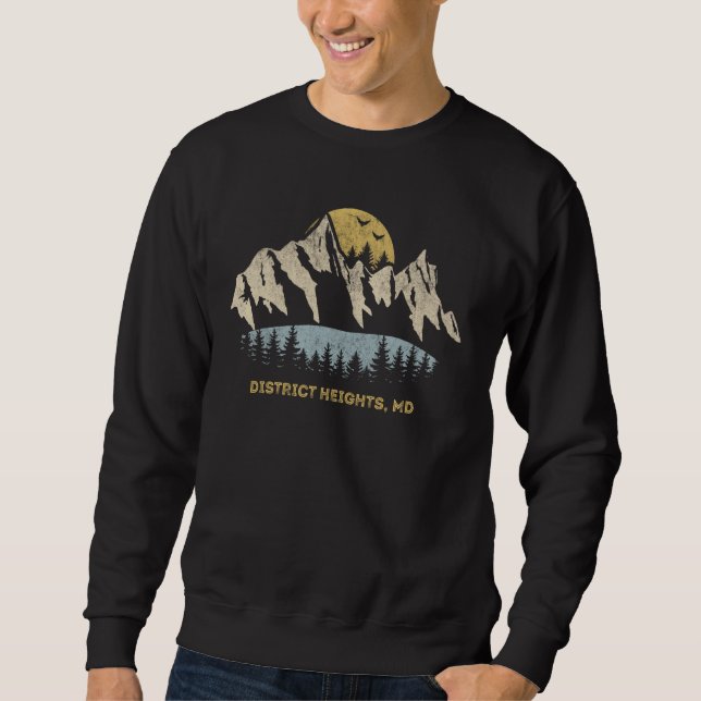 Moletom Distrito Heights Maryland Mountain Sunset Sunrise (Frente)